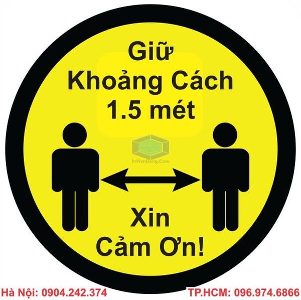 in decal dán cảnh báo covid 19 giá rẻ đẹp