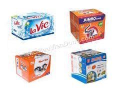 In thùng carton đựng Lavie