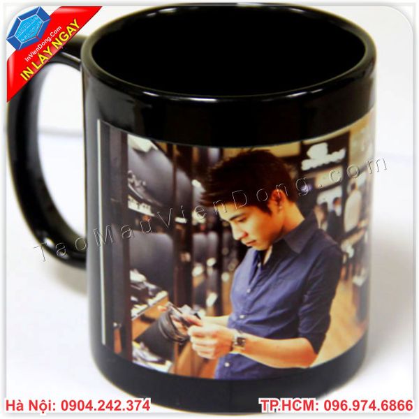In hình lên cốc đổi màu ở hà nội