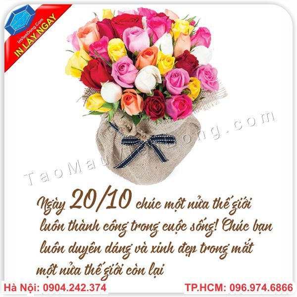 Hãy cùng chúc mừng ngày 20/10 bằng những món quà tinh thần đầy ý nghĩa như những chiếc thiệp chúc mừng thật xinh đẹp. Với nhiều mẫu mã và kiểu dáng phong phú đến từ các Nhà thiết kế hàng đầu, bạn sẽ tìm thấy chiếc thiệp 20/10 hoàn hảo để gửi tặng cho những người phụ nữ quan trọng trong cuộc đời mình.