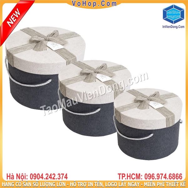 hộp đựng quà hình tròn