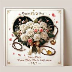 In thiệp 27/02 theo yêu cầu nhanh - đẹp