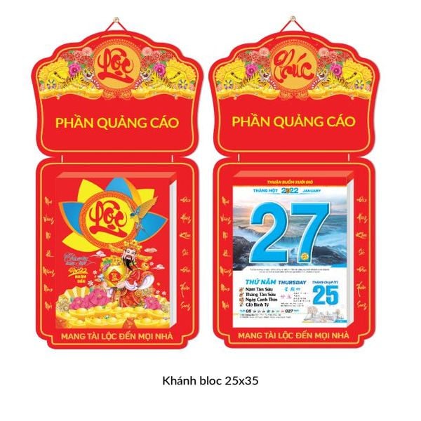 XƯỞNG IN MẪU LỊCH Bloc 2025 - 25 x 35 Bốn Mùa Yêu Thương - Bán sẵn đủ Size mua giá rẻ