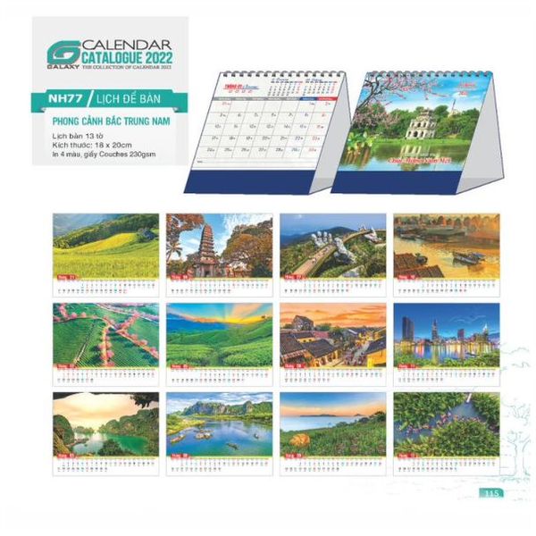 XƯỞNG IN LỊCH ĐỂ BÀN TẾT 2025 - BÁN SẴN ĐỦ SIZE MUA GIÁ RẺ
