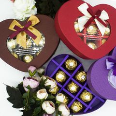 Hộp trái tim đựng chocolate valentine độc đáo