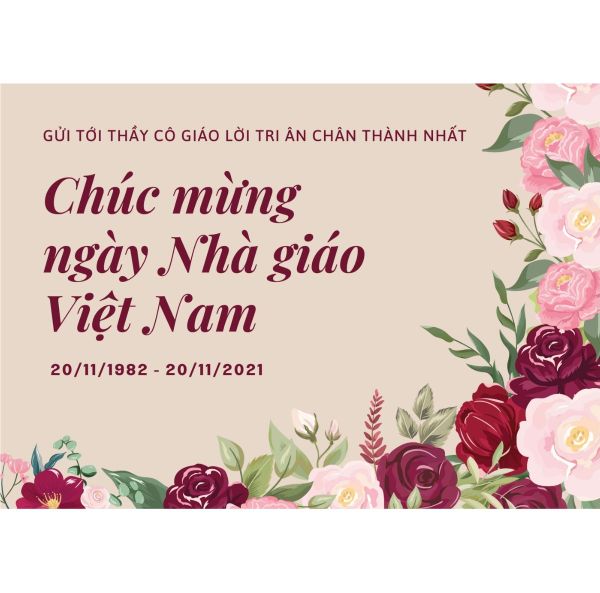 In thiệp mừng ngày 20-11 tại Cầu Giấy - Hà Nội