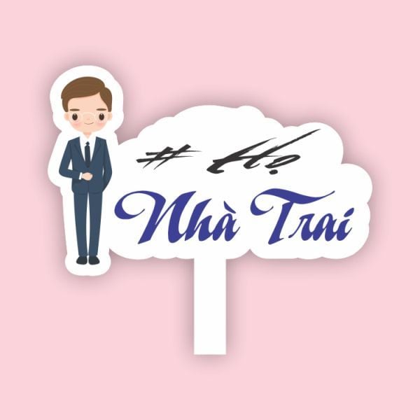 In hashtag cầm tay đám cưới tại Hà Nội