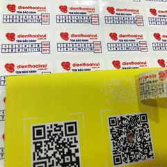 In tem dán bảo hành Hà Nội