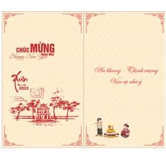 In thiệp chúc Tết 2025 đẹp nhất Hà Nội