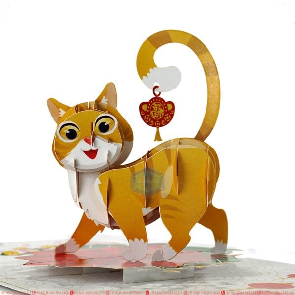 Làm thiệp 3d chúc mừng năm mới tại cửa hàng IN NHANH VIỄN ĐÔNG