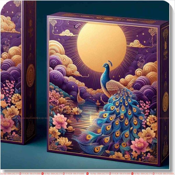 In ấn hộp bánh trung thu mới  đẹp , sang trọng, rẻ