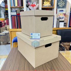 Hộp carton (cát - tông) tay cầm, có sẵn