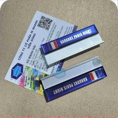 In thẻ nhân viên cài áo kim loại nhựa