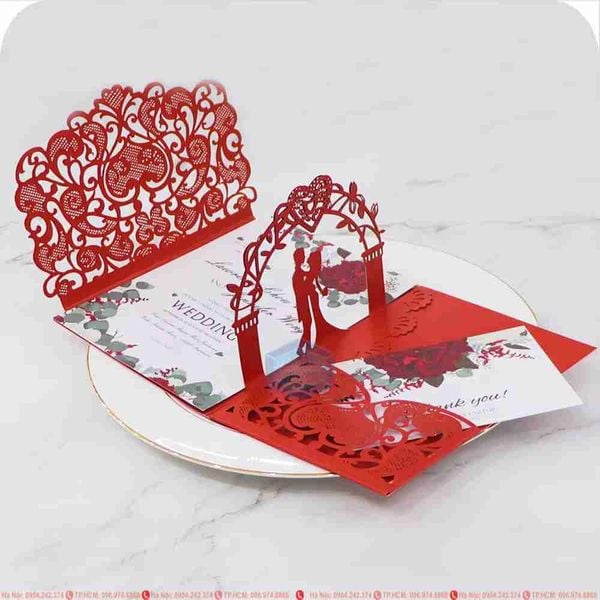 IN thiệp cưới 3d tại hà nội