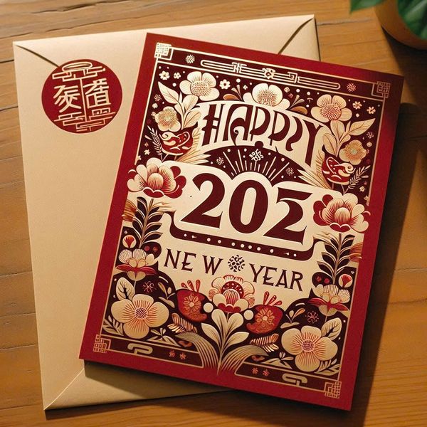 Mẫu thiệp Tết 2025 đẹp, ý nghĩa dành tặng người thân