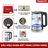 Ấm siêu tốc thủy tinh Masuto MS-Citizen18