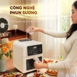 Nồi chiên không dầu phun sương Masuto MSKing 6L - 2 tầng đốt không cần trở lật