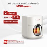 Nồi chiên không dầu MSQueen | 2 tầng đốt Trên/Dưới đối lưu không cần trở lật