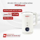 Ấm siêu tốc 2 lớp chống bỏng Masuto MSNami