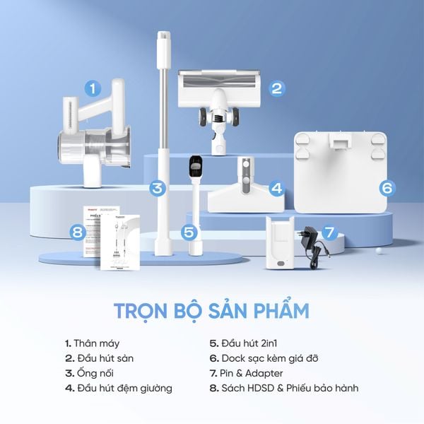 Máy hút bụi quét sàn không dây cầm tay Masuto MSClean