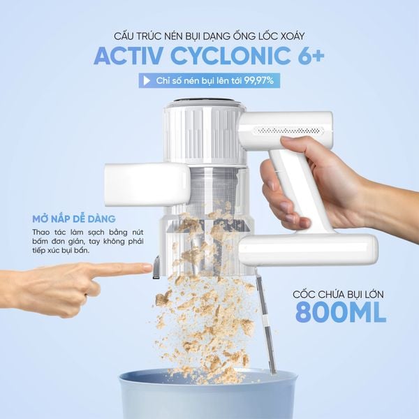 Máy hút bụi quét sàn không dây cầm tay Masuto MSClean