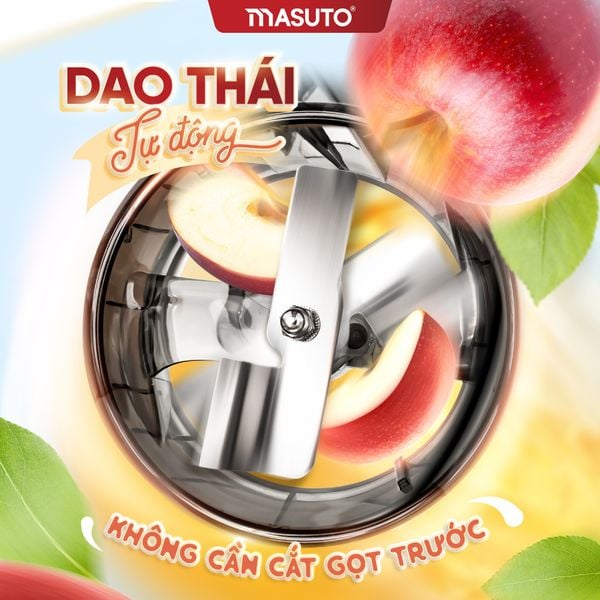 Máy ép chậm Masuto MSJuice| Nhân đôi lưới lọc - Nhân đôi trải nghiệm