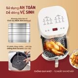 Nồi chiên không dầu Masuto MSQueen | Nồi chiên 2 tầng đốt Trên/Dưới đối lưu không cần trở lật