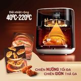 Nồi chiên không dầu Masuto MSQueen | Nồi chiên 2 tầng đốt Trên/Dưới đối lưu không cần trở lật