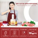 Máy xay thịt vạn năng MS FiveStar cối thủy tinh