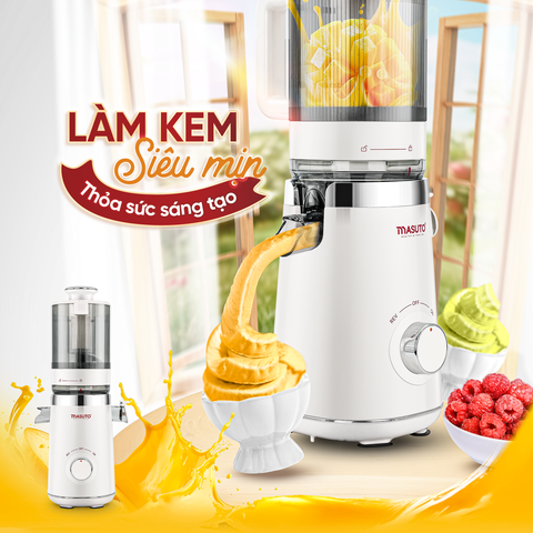Máy ép chậm Masuto MSFresh | Ống tiếp nguyên liệu cực đại 120mm