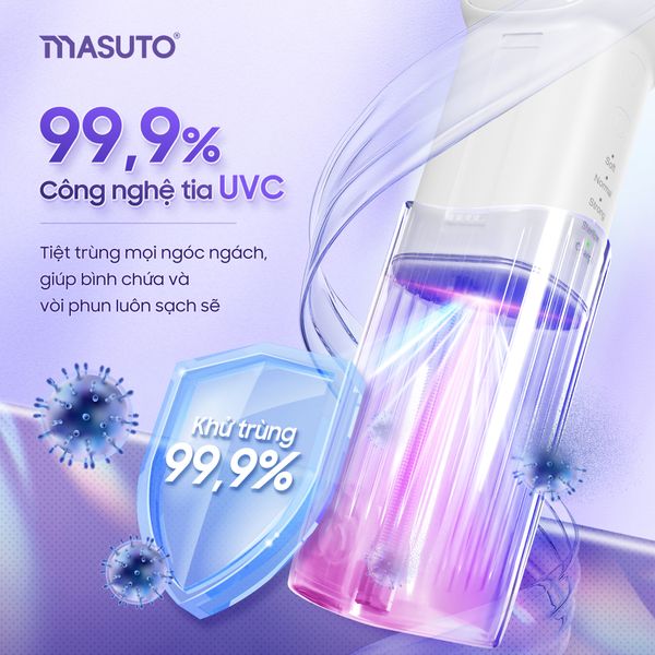 Máy tăm nước gấp gọn khử khuẩn UVC - MSUVFlosser