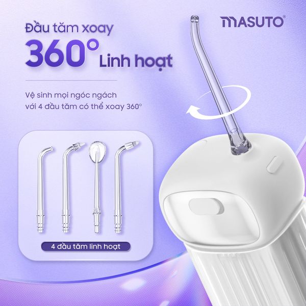 Máy tăm nước gấp gọn khử khuẩn UVC - MSUVFlosser