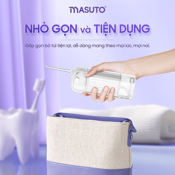 Máy tăm nước gấp gọn khử khuẩn UVC - MSUVFlosser