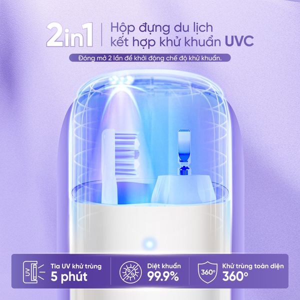 Bàn chải điện Masuto Hyper UVSonic - 5 đầu bàn chải