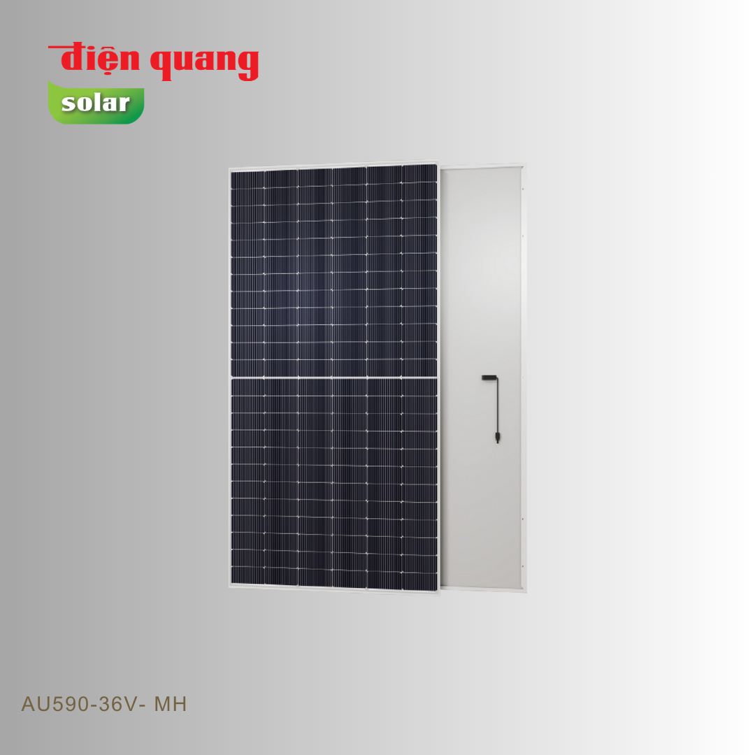 Tấm pin năng lượng mặt trời Điện Quang Austa 570 - 590Wp (2 mặt kính)