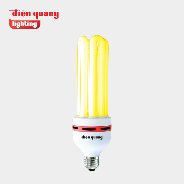 Đèn Compact chống ẩm 4U ánh sáng vàng 40W/50W Điện Quang (ĐQ-CFL-AW-F14-E27)