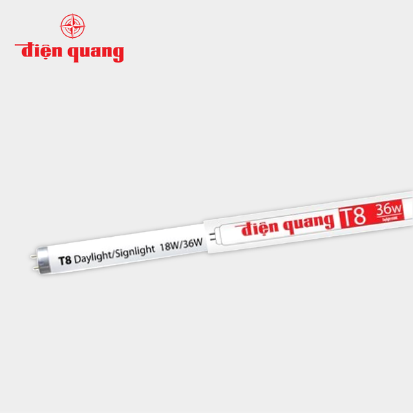 Bóng đèn huỳnh quang Điện Quang FL T8 36W Ánh sáng trắng ( 1.2m F26 )