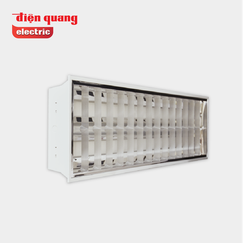 Bộ máng âm trần Điện Quang ĐQ RF01 236GASI ( chóa nhôm 1.2m đôi ballast từ )