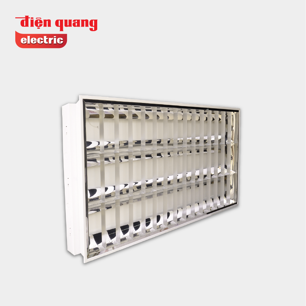 Bộ máng âm trần Điện Quang ĐQ RF01 436GASI ( chóa nhôm 1.2m bốn balast từ )