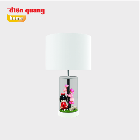 Đèn thủy tinh trang trí Điện Quang ĐQ DCL12 R WW ( thân hình trụ, kimono đỏ, bóng LED, Warmwhite )