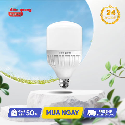 Đèn LED bulb công suất lớn Điện Quang ĐQ LEDBU12 40W, bầu kín