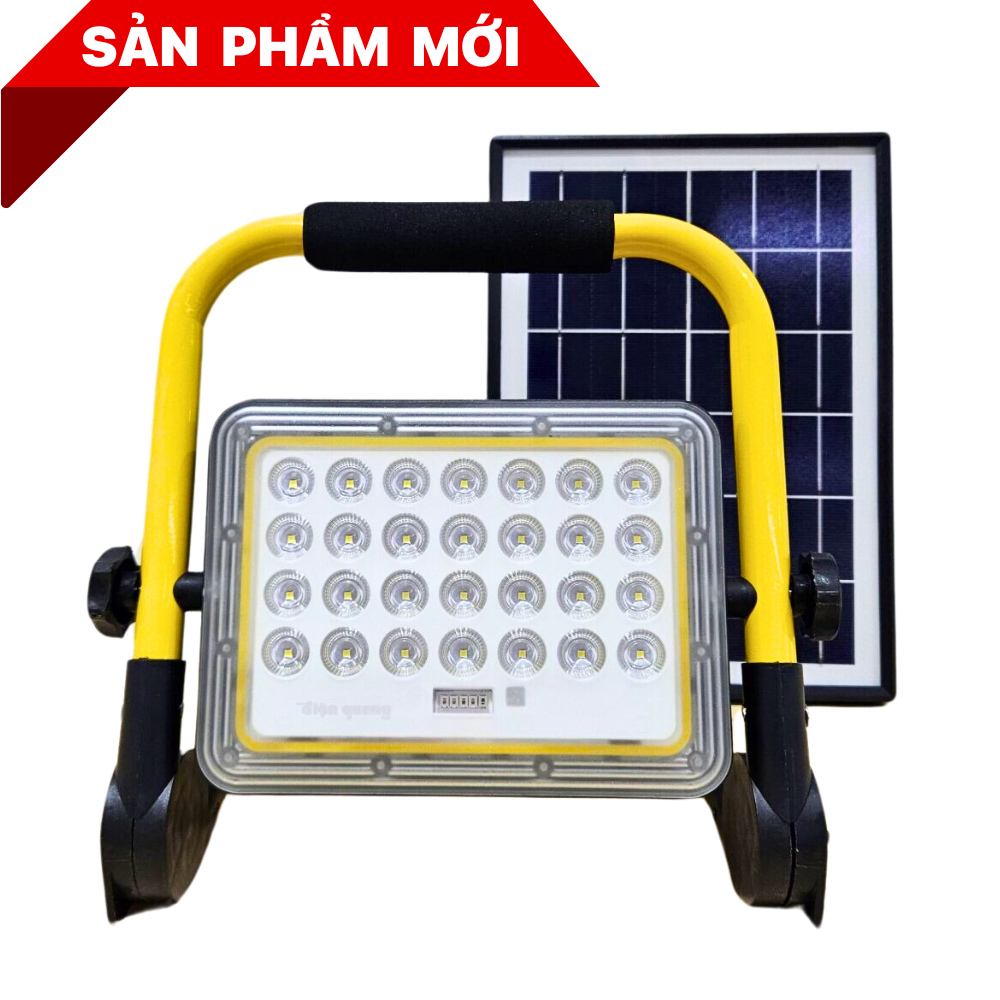 Bộ Đèn Pha Led Solar Di Động Năng Lượng Mặt Trời Ánh Sáng Trắng ECO SL02 6500K (800lm, IP65)