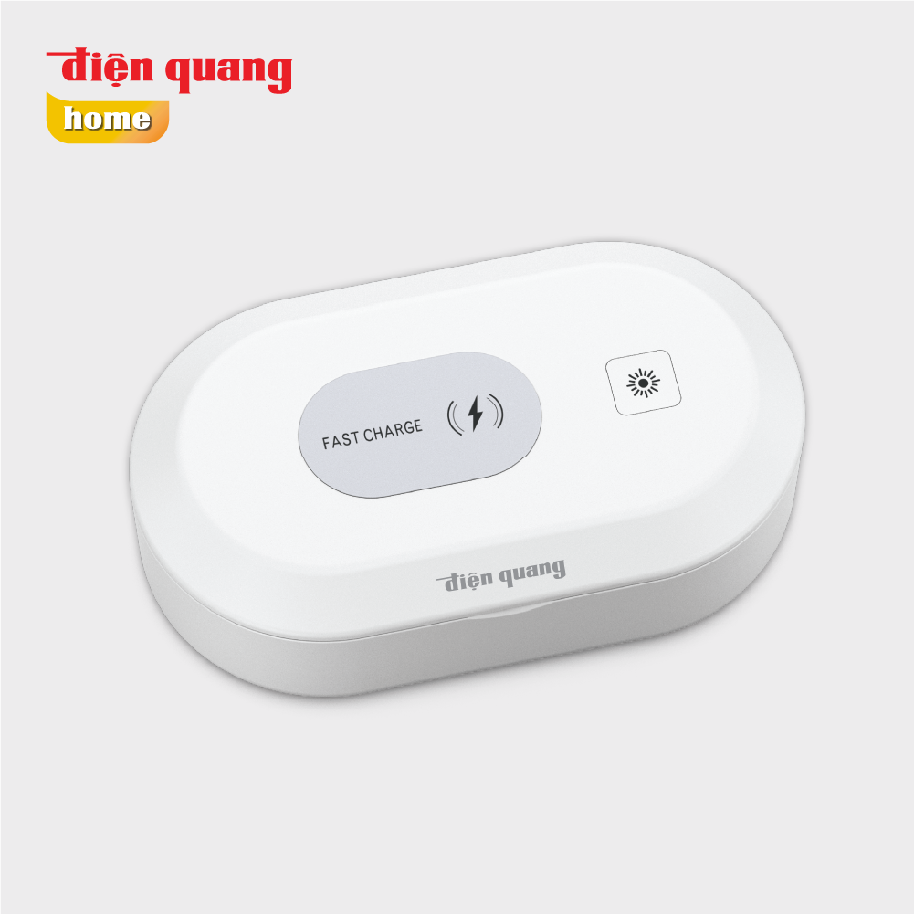 Hộp Diệt Khuẩn UVC Điện Quang ĐQ BOX01 02UV 15FWC ( 2W UV, 15W Fast Wireless Charging )