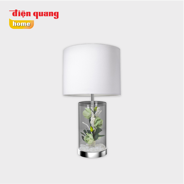 Đèn thủy tinh trang trí Điện Quang ĐQ DCL05G WW ( thân hình trụ, hoa hồng xanh, bóng LED, Ánh sáng vàng )