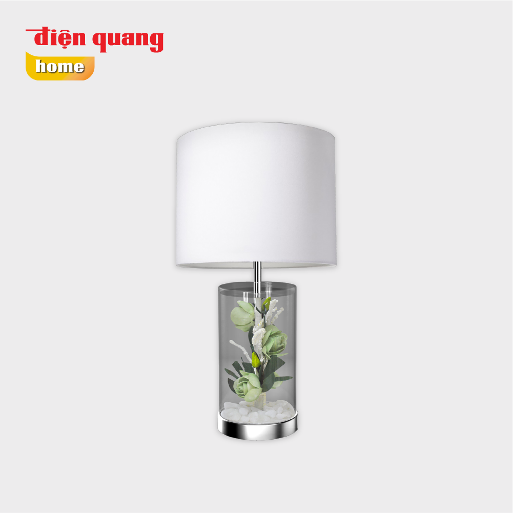 Đèn thủy tinh trang trí Điện Quang ĐQ DCL05G WW ( thân hình trụ, hoa hồng xanh,  bóng LED, Warmwhite )