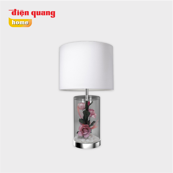 Đèn thủy tinh trang trí Điện Quang ĐQ DCL05PI WW ( thân hình trụ, hoa hồng, bóng LED, Ánh sáng vàng )