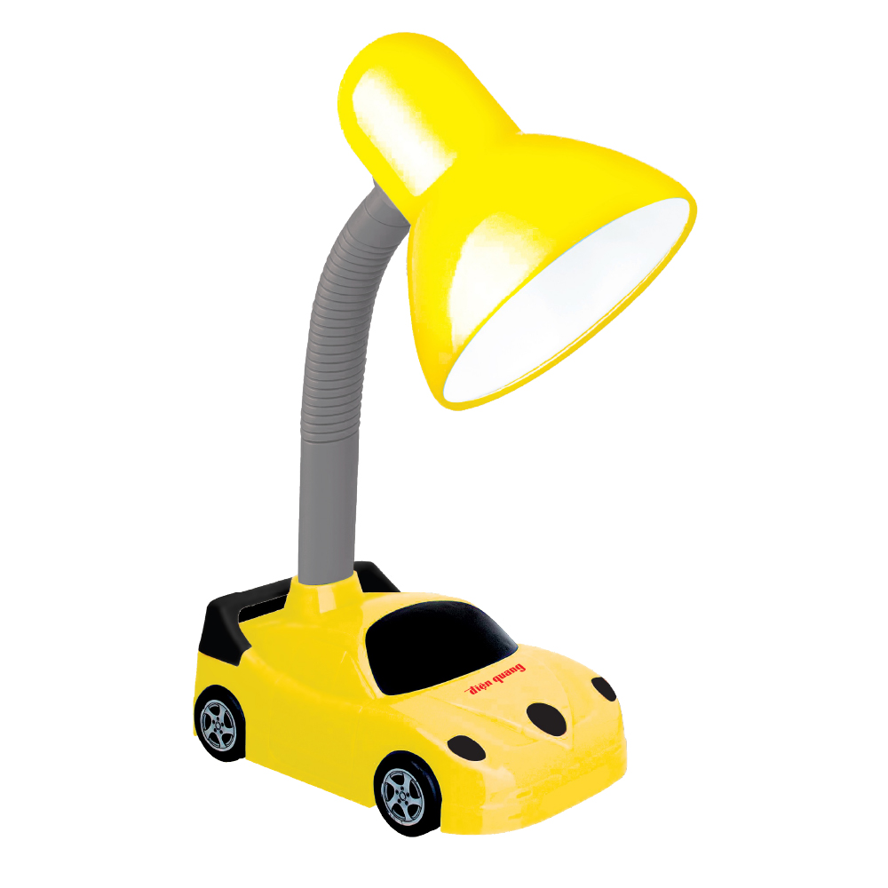 Đèn bàn học chống cận Điện Quang ĐQ DKL05 (Cắm điện trực tiếp, kiểu xe hơi, màu vàng đen)