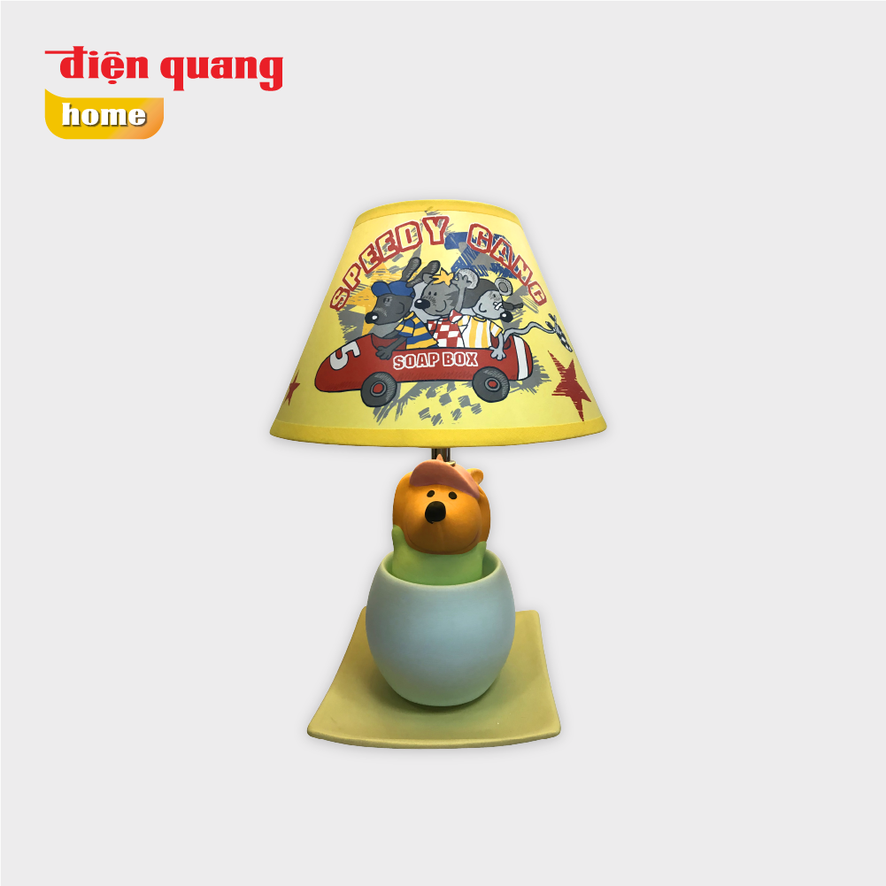 Đèn Gốm Sứ trang trí Điện Quang ĐQ DL18 WW ( Thân hình gấu vàng, bóng Led 5W, warmwhite )