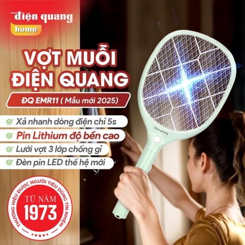 Vợt muỗi ĐQ EMR11 (Pin Lithium, mẫu mới 2025)