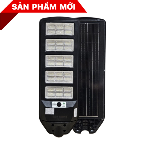 Bộ Đèn Đường Led Solar Năng Lượng Mặt Trời Cảm Biến Ánh Sáng Trắng ECO 200W SCD02 6500K (2300lm, cảm biến PIR, IP65, tấm pin tích hợp)